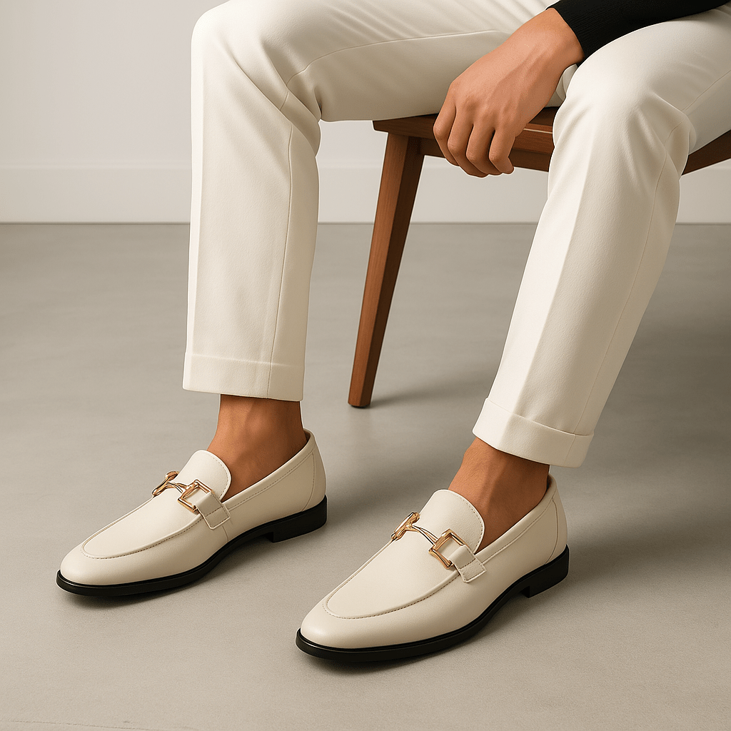 LumiNovi | The Almond Horsebit Loafers