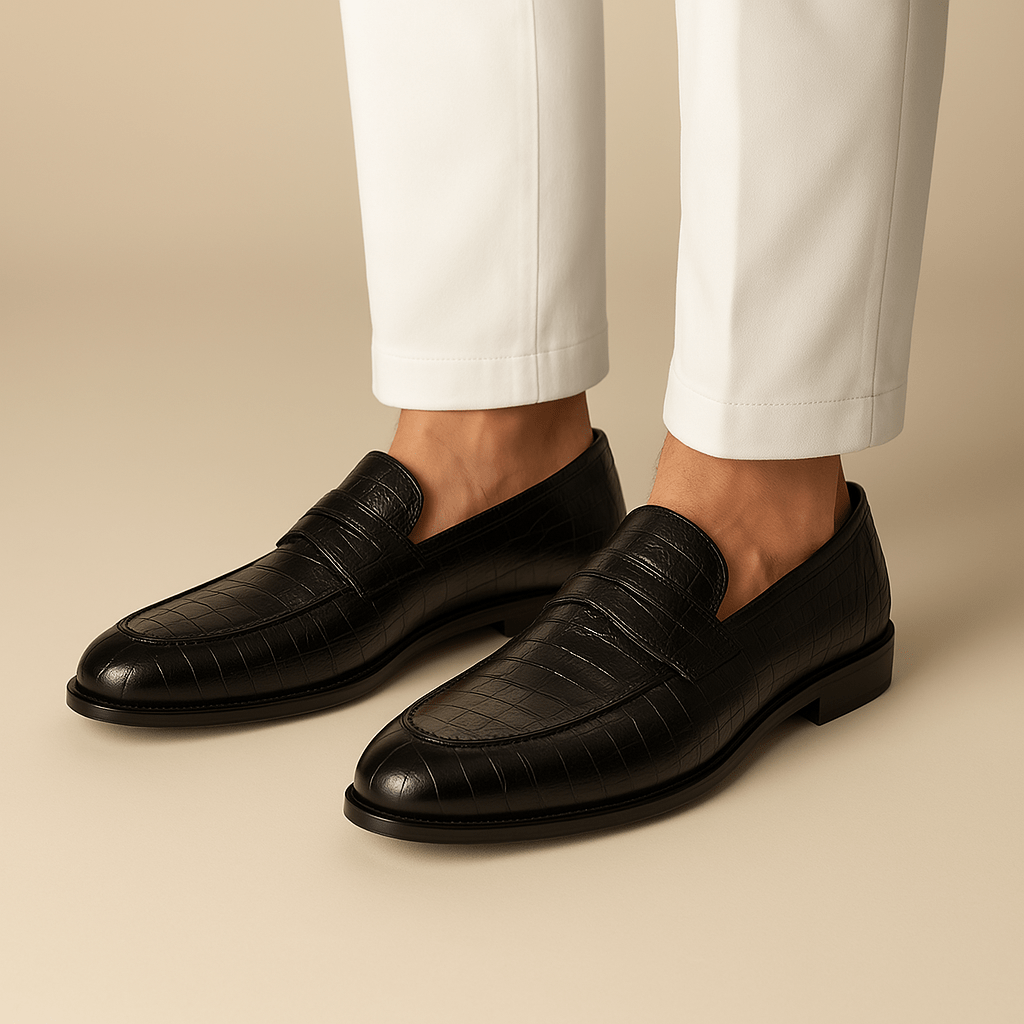 LumiNovi | The Croc Penny Loafers