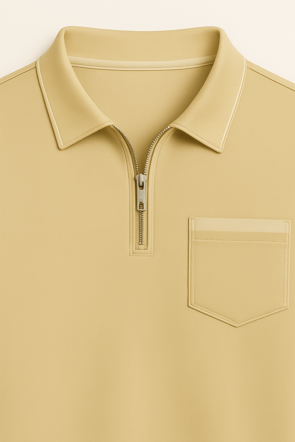 LumiNovi | Colorblock Long Sleeve Polo Shirt