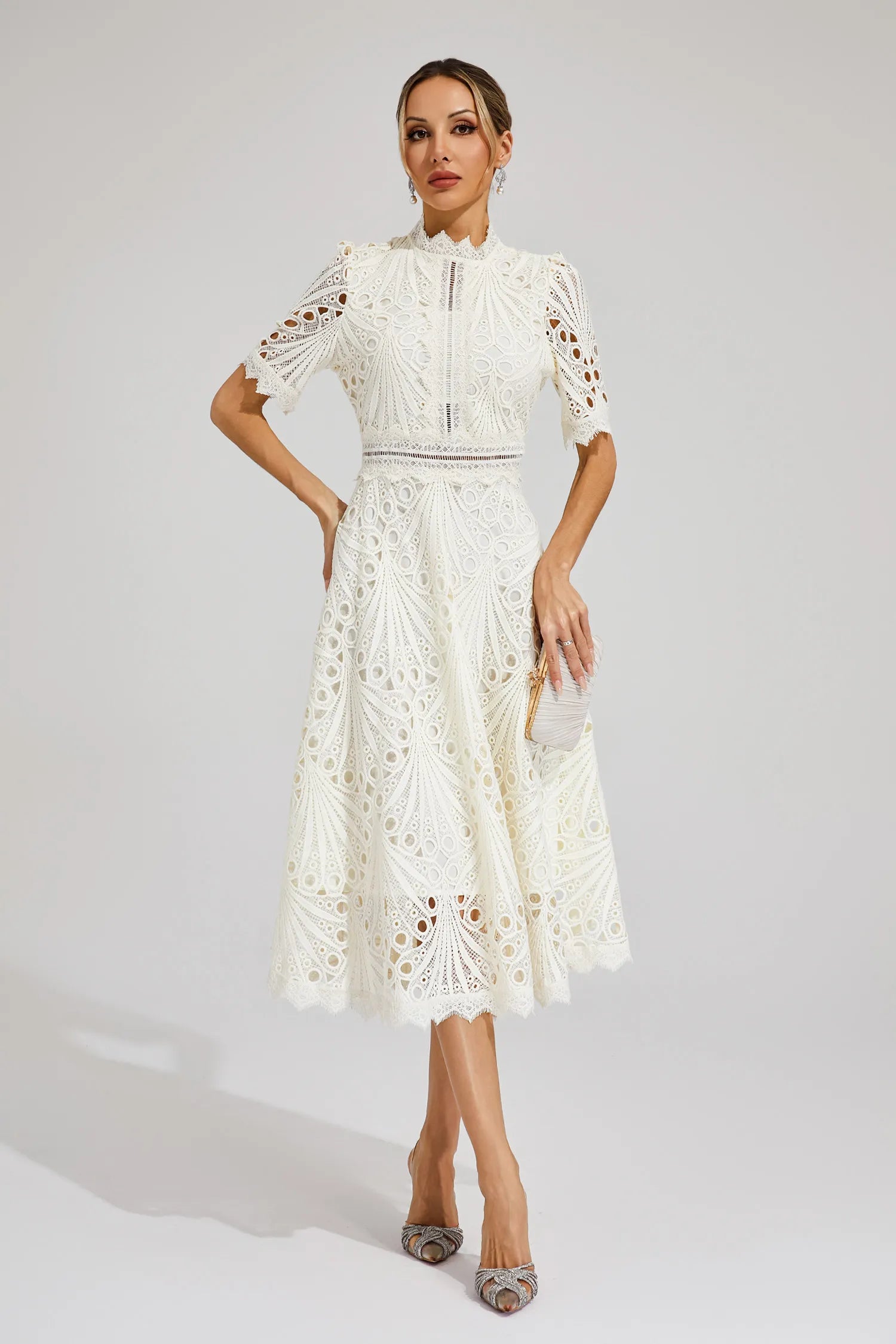 Lexi | Elegant Lace Midi Dress for Women - Image 16