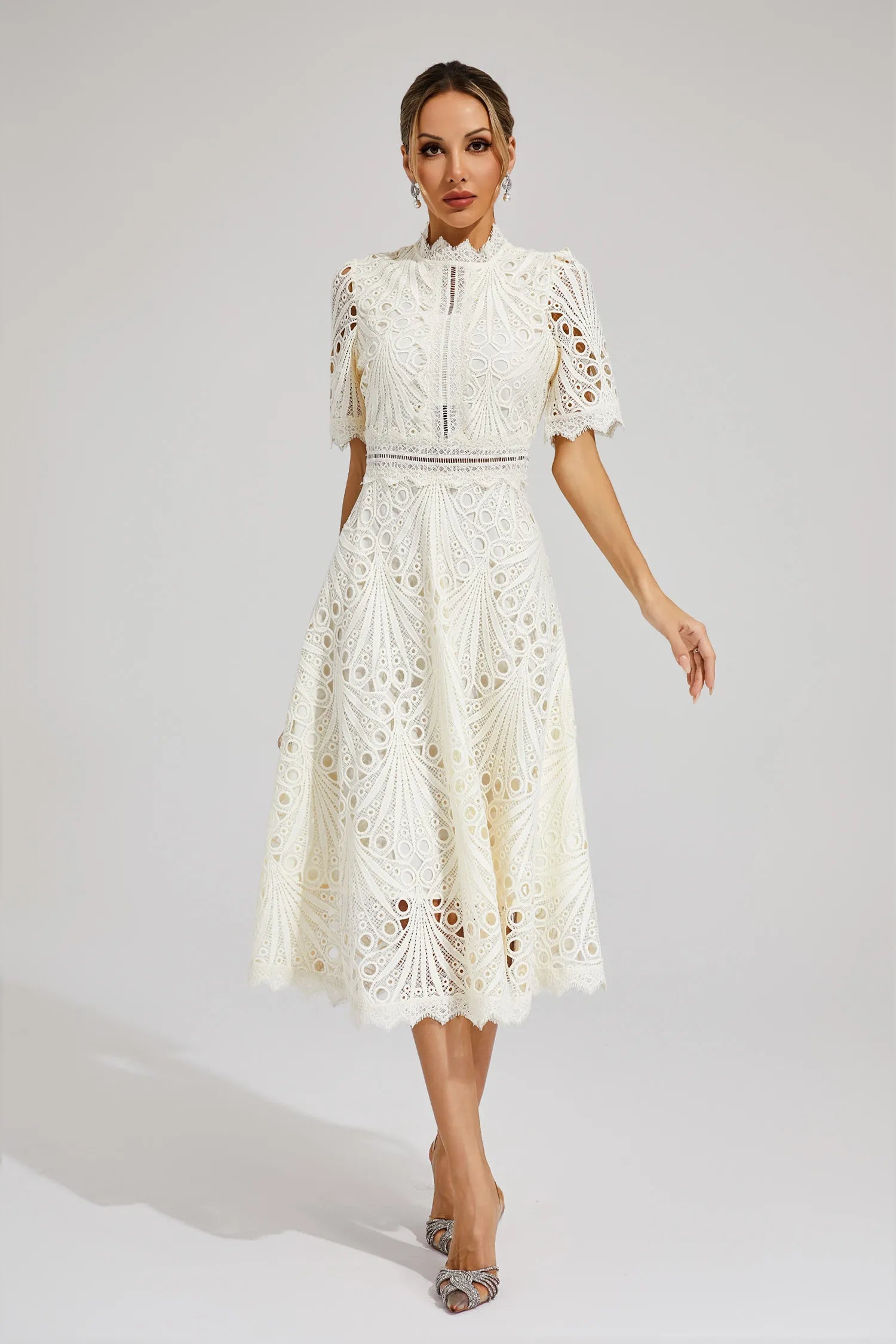 Lexi | Elegant Lace Midi Dress for Women - Image 10