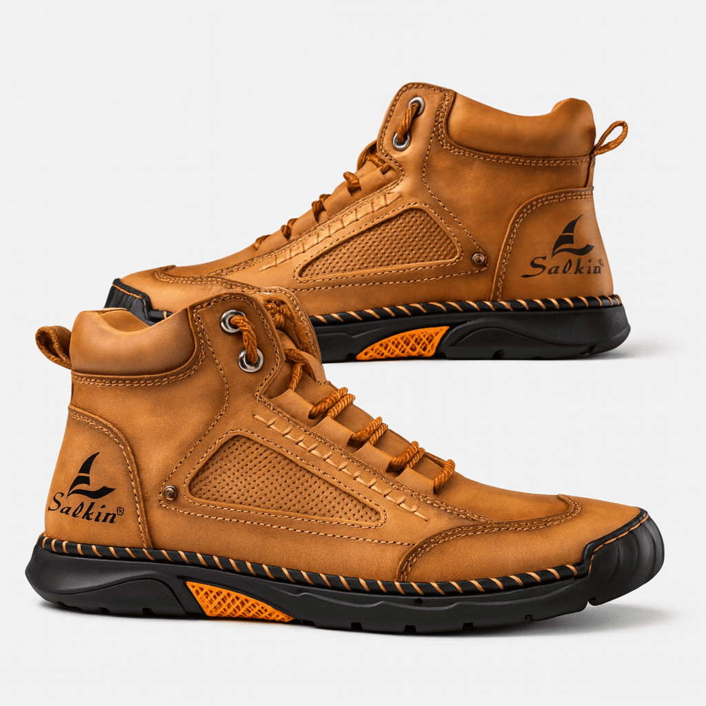 Luminovi | Leather High-Top Shoes