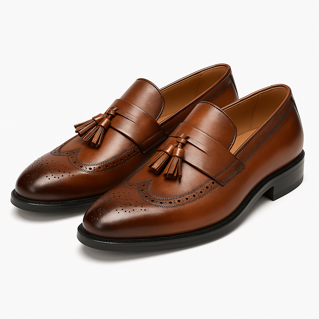 LumiNovi | The Tassel Leather Loafers