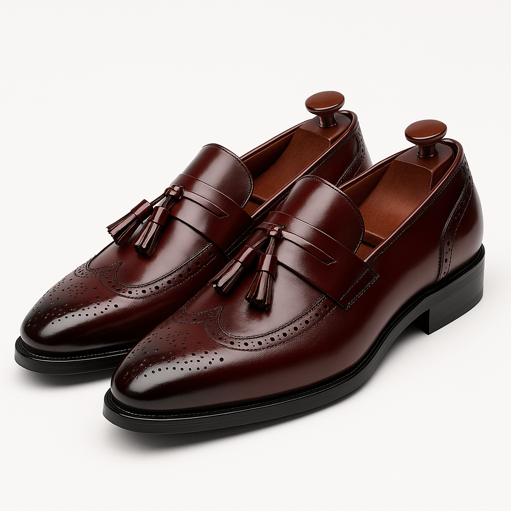 LumiNovi | The Tassel Leather Loafers