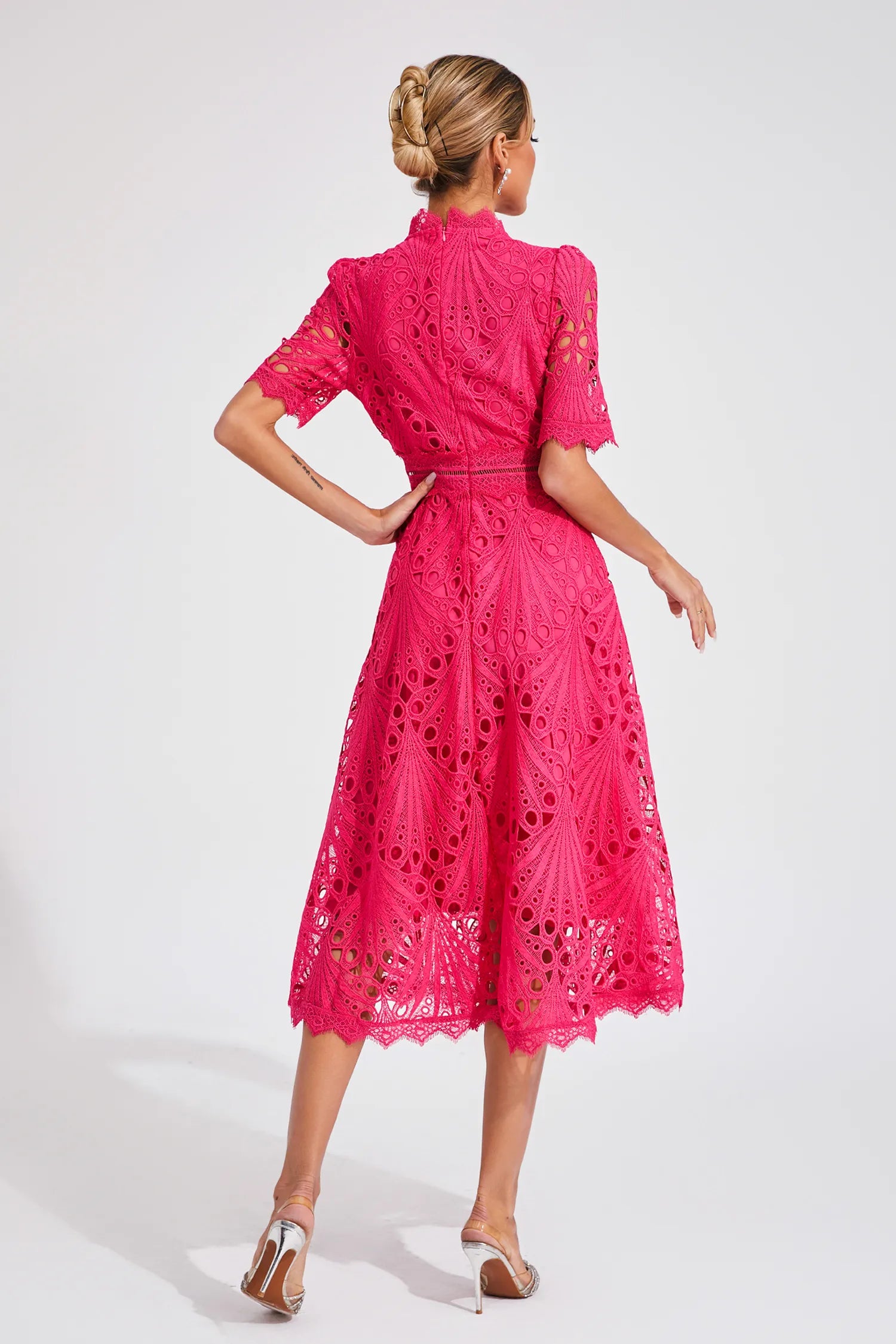 Lexi | Elegant Lace Midi Dress for Women - Image 8