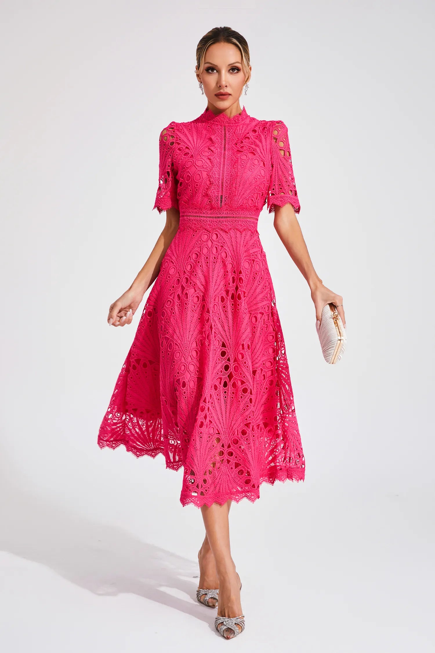 Lexi | Elegant Lace Midi Dress for Women - Image 6