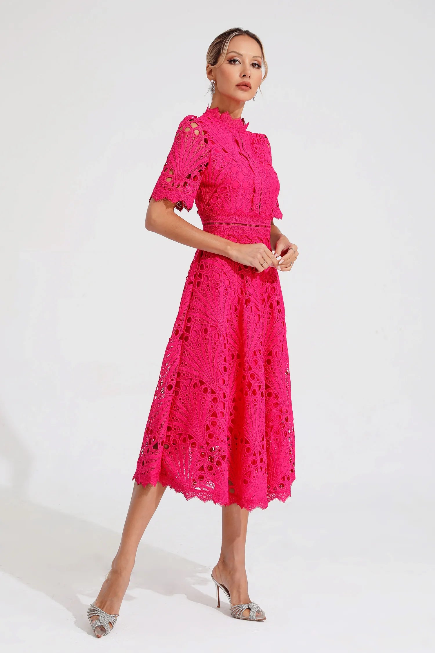 Lexi | Elegant Lace Midi Dress for Women - Image 7