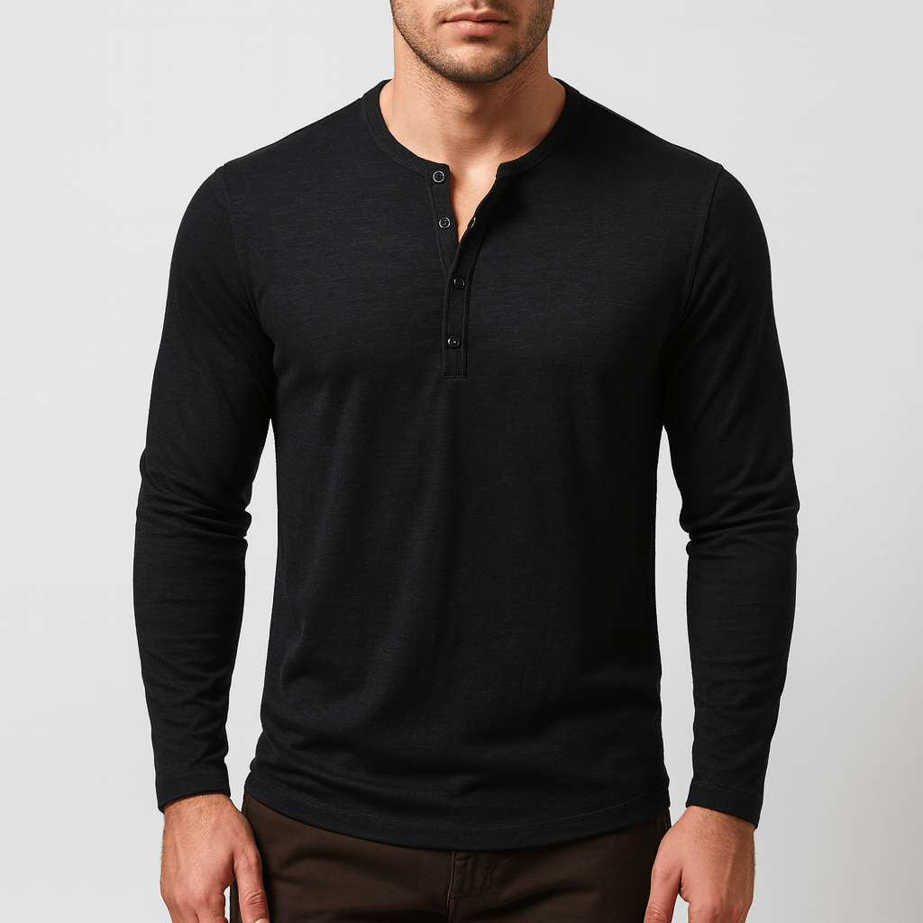 Luminovi | Henley Long Sleeve Shirt