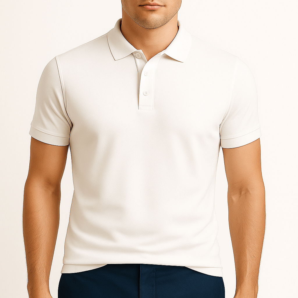 LumiNovi | Slim Fit Lapel Polo Shirt