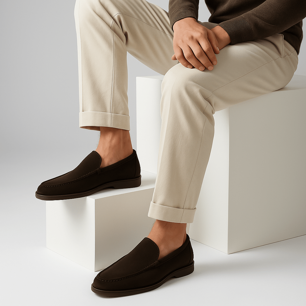 LumiNovi | The Low Suede Loafers loafers