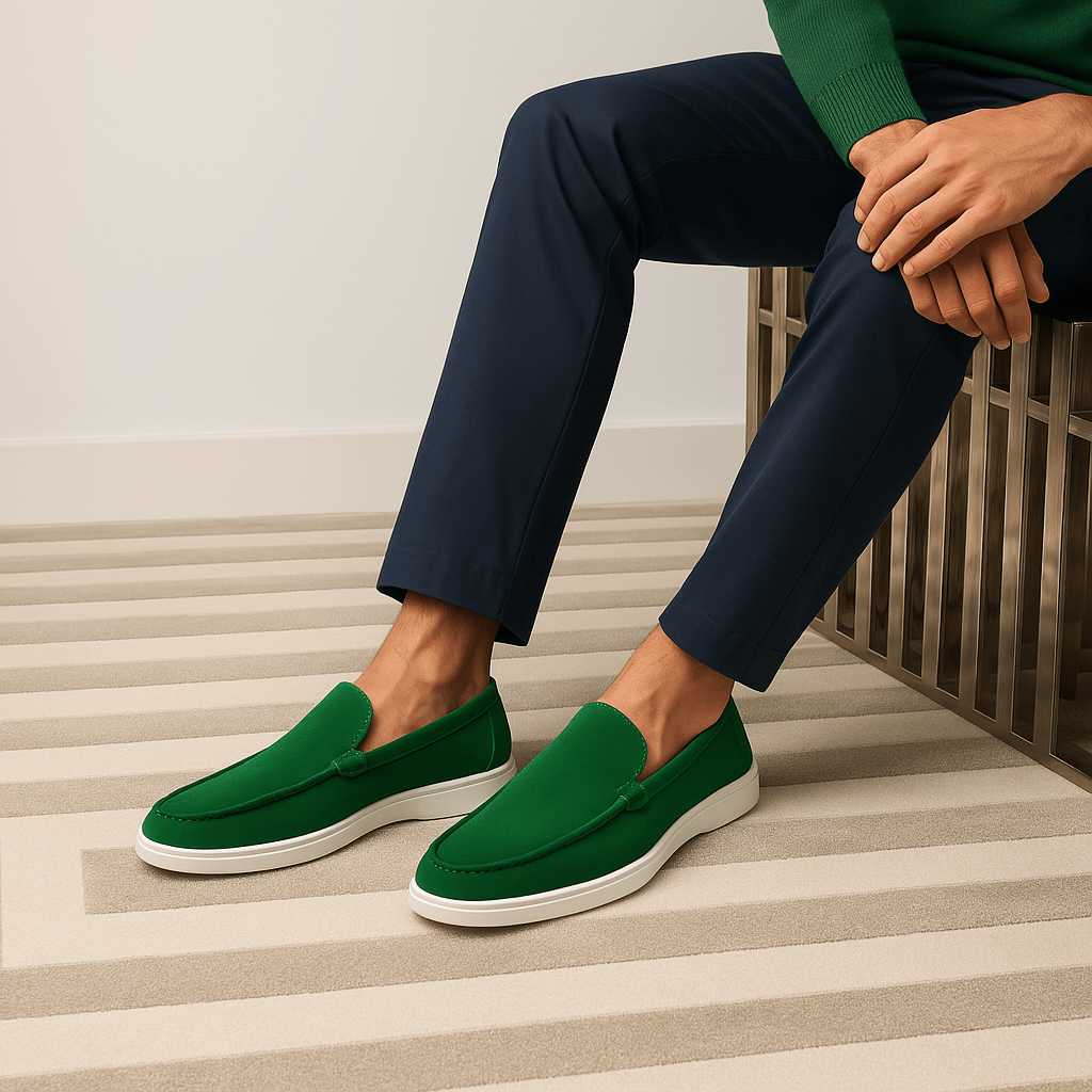 LumiNovi | The Low Suede Loafers loafers