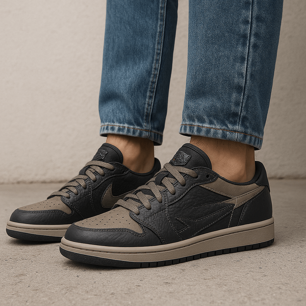Luminovi | Black Mamba Snakeskin Sneakers