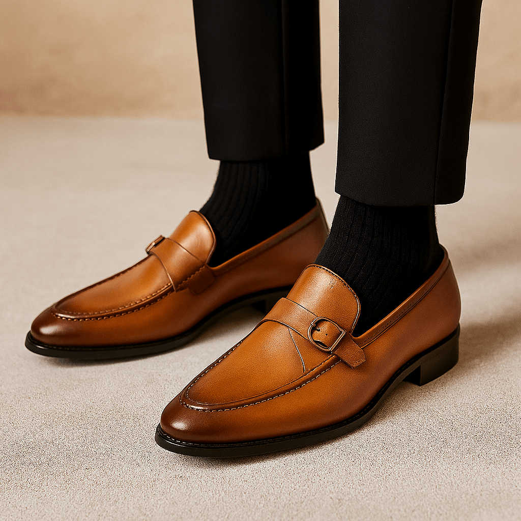 Luminovi | Buckled Vegan Loafers