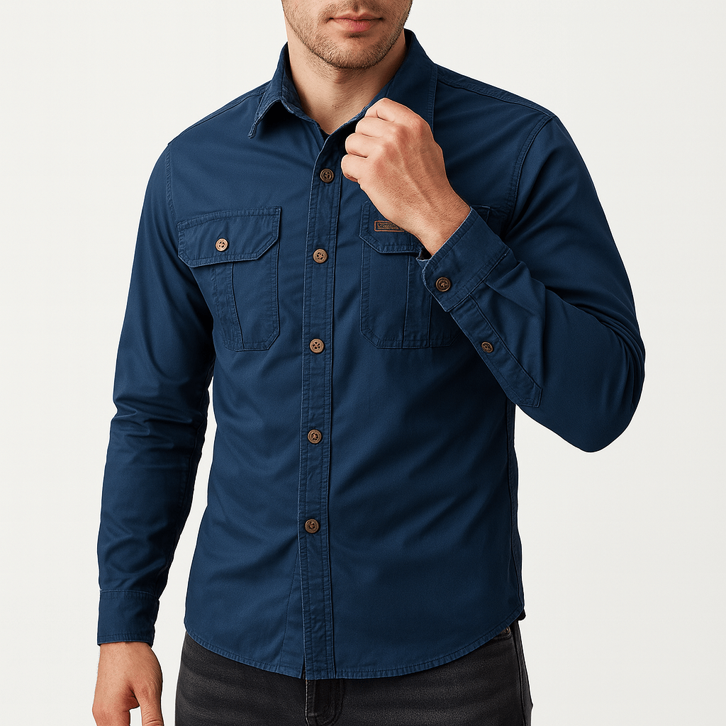 Luminovi | Classic Collar Shirt-Shirt