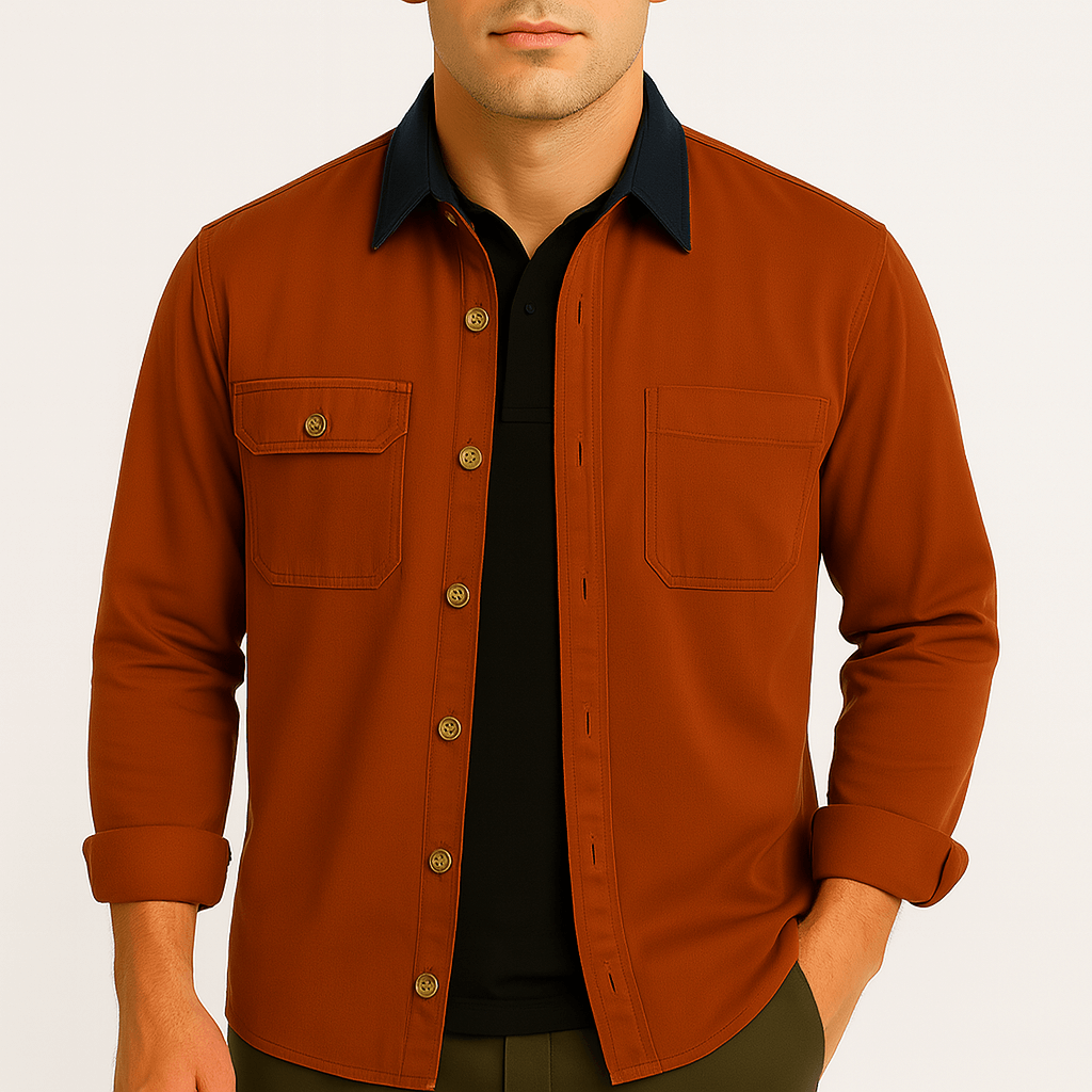 Luminovi | Colorblock Shirt-Shirt