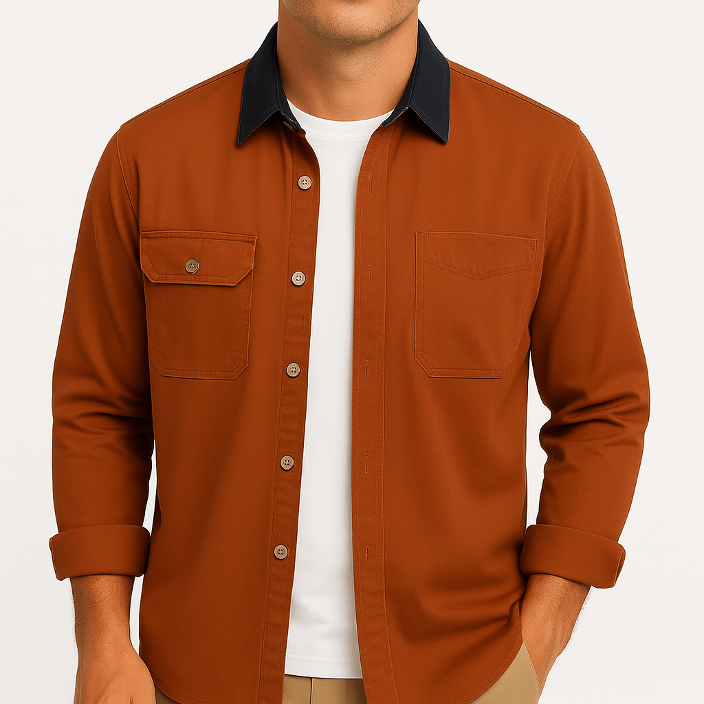 Luminovi | Colorblock Shirt-Shirt
