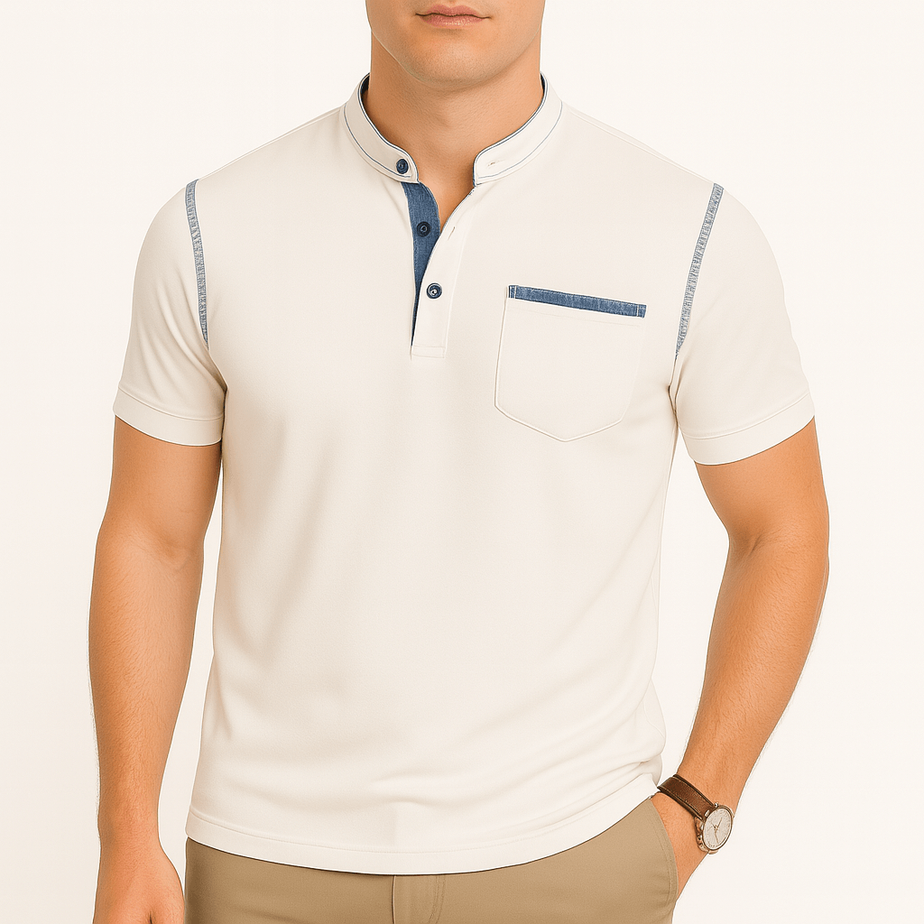 Luminovi | Contrast Piping Polo Shirt