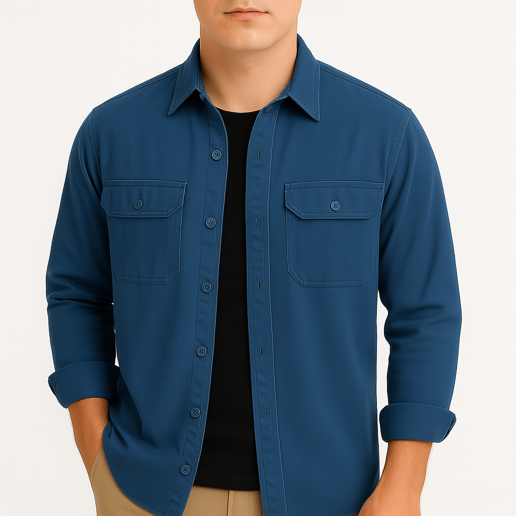 Luminovi | Cotton Utility Shirt-Shirt