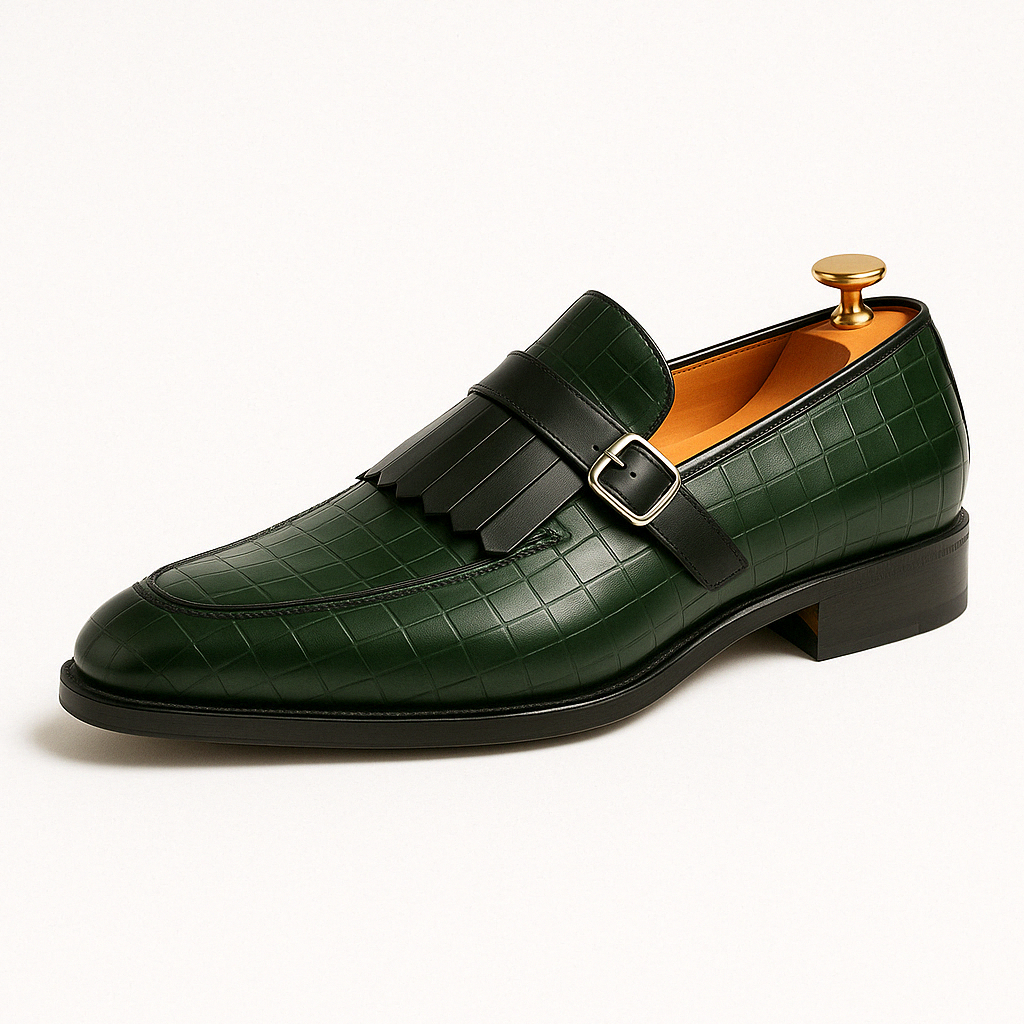 Luminovi | Croc Texture Loafers