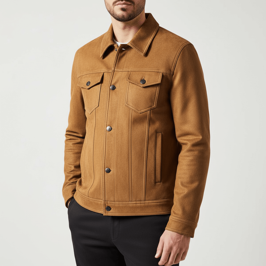 Luminovi | Denim Trucker Jacket-Jacket