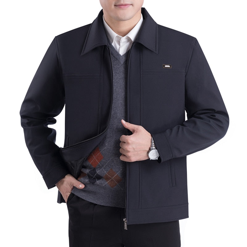 Luminovi | Elegant Turn-Down Collar Jacket-Jacket
