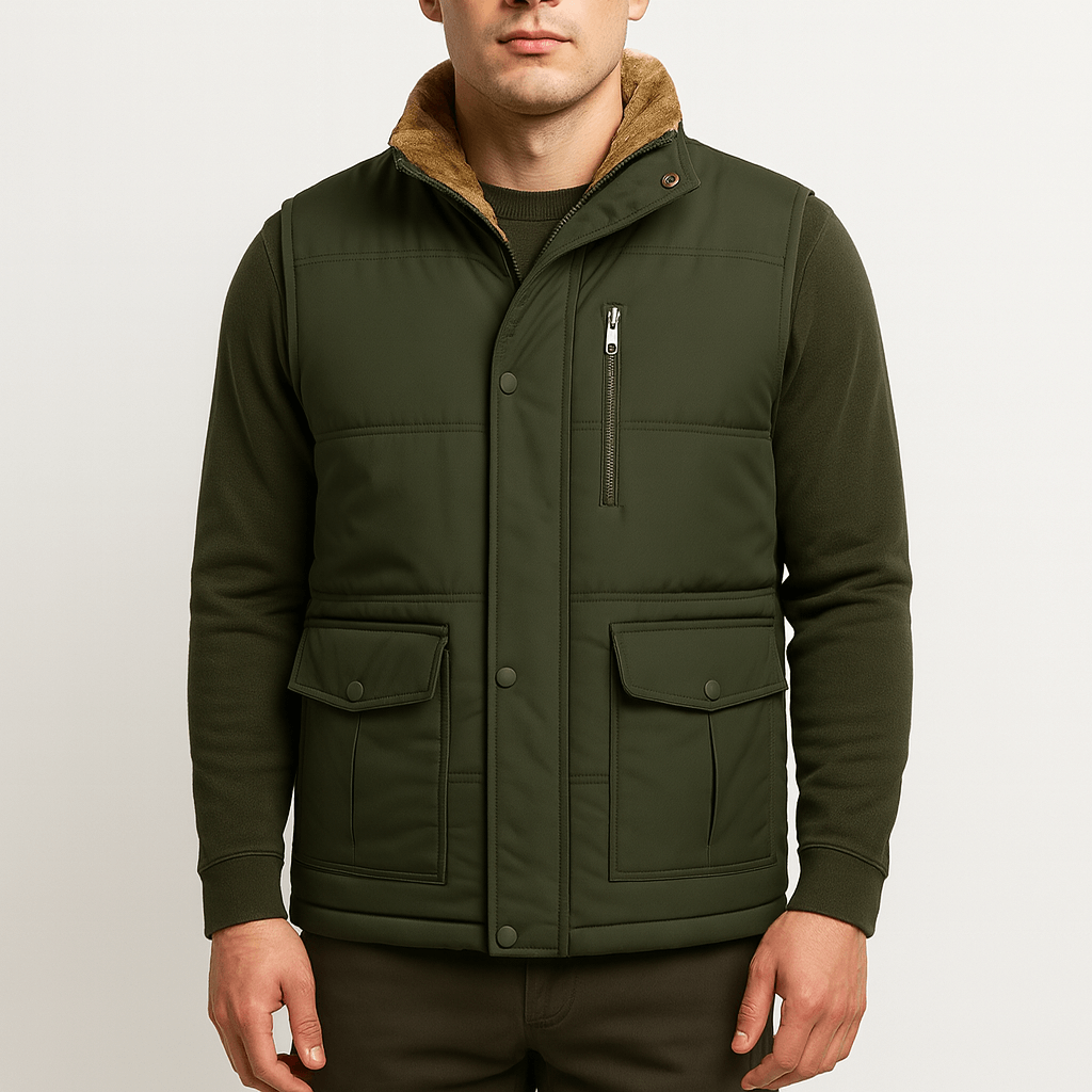 Luminovi | Fleece-Lined Winter Vest-Vest