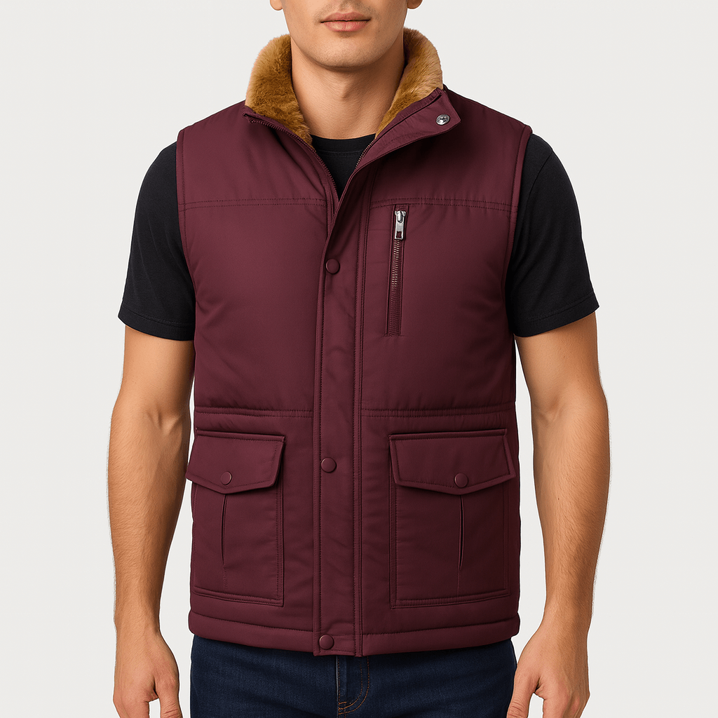 Luminovi | Fleece-Lined Winter Vest-Vest