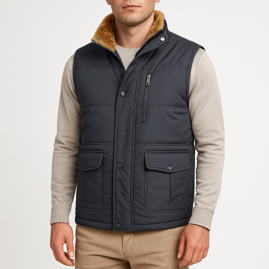Luminovi | Fleece-Lined Winter Vest-Vest