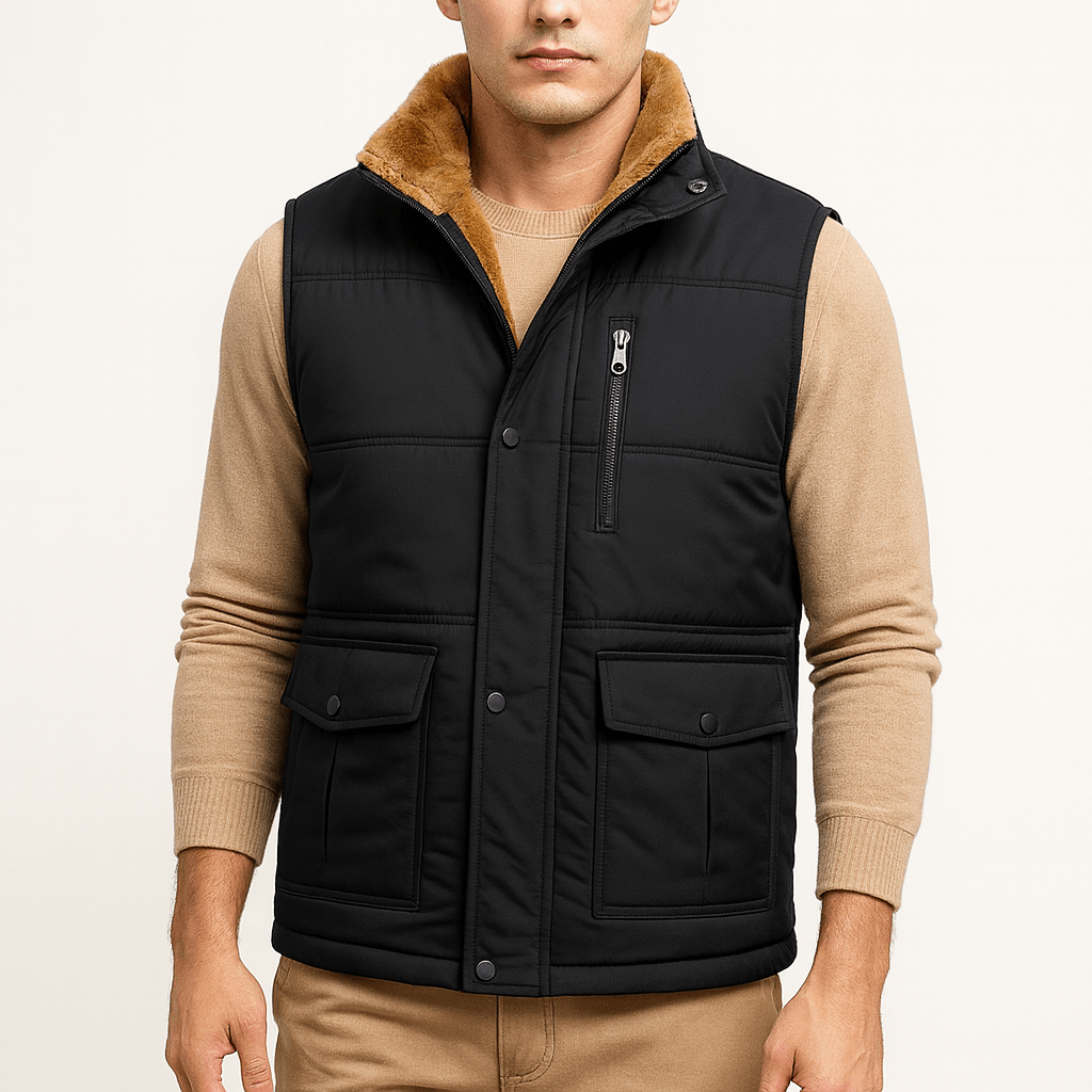 Luminovi | Fleece-Lined Winter Vest-Vest