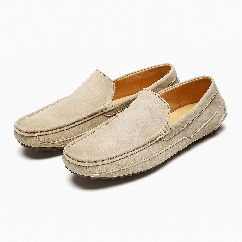 Luminovi | Francesco Suede Leather Loafers
