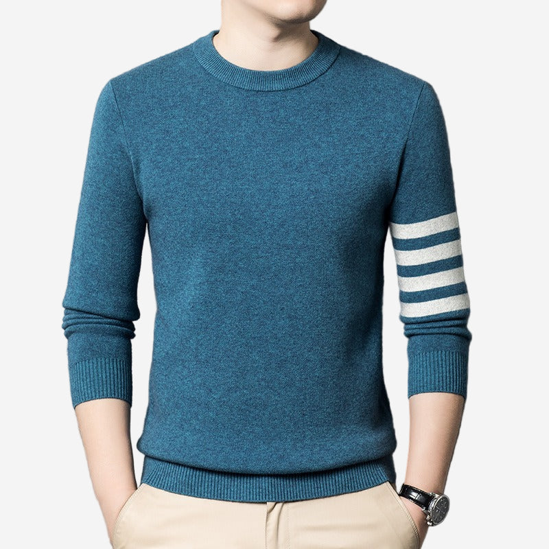 Luminovi | Gauge Crew Neck Sweater-Sweater