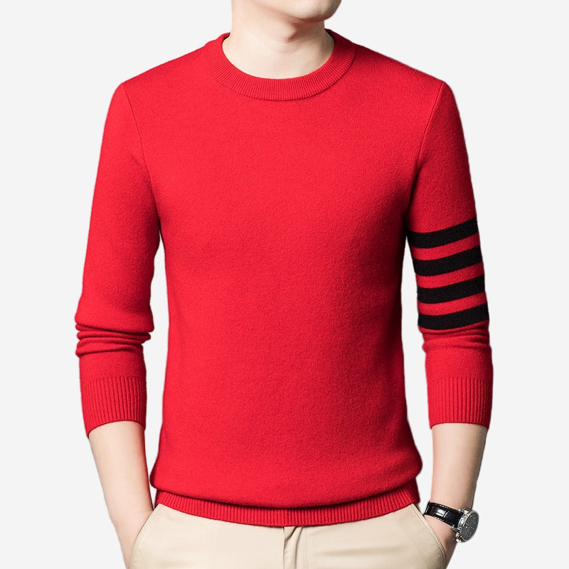 Luminovi | Gauge Crew Neck Sweater-Sweater