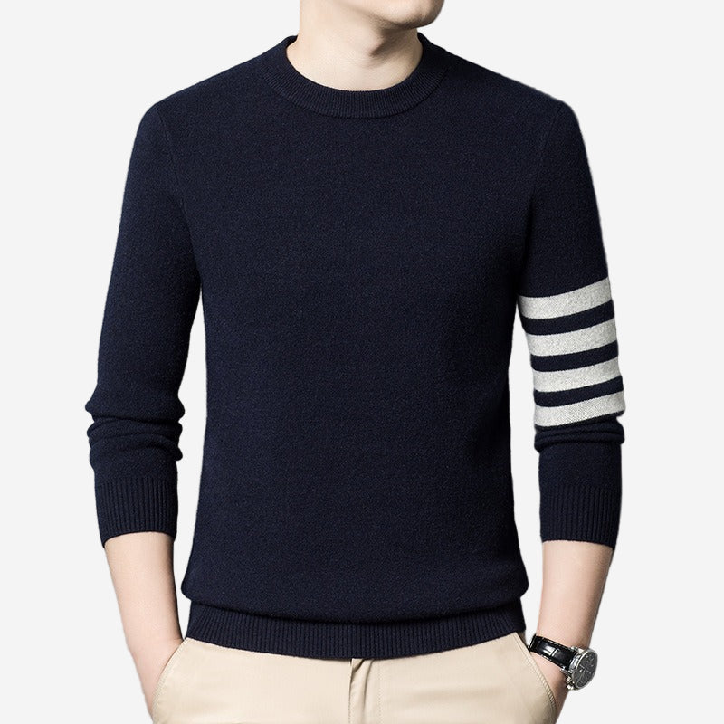 Luminovi | Gauge Crew Neck Sweater-Sweater