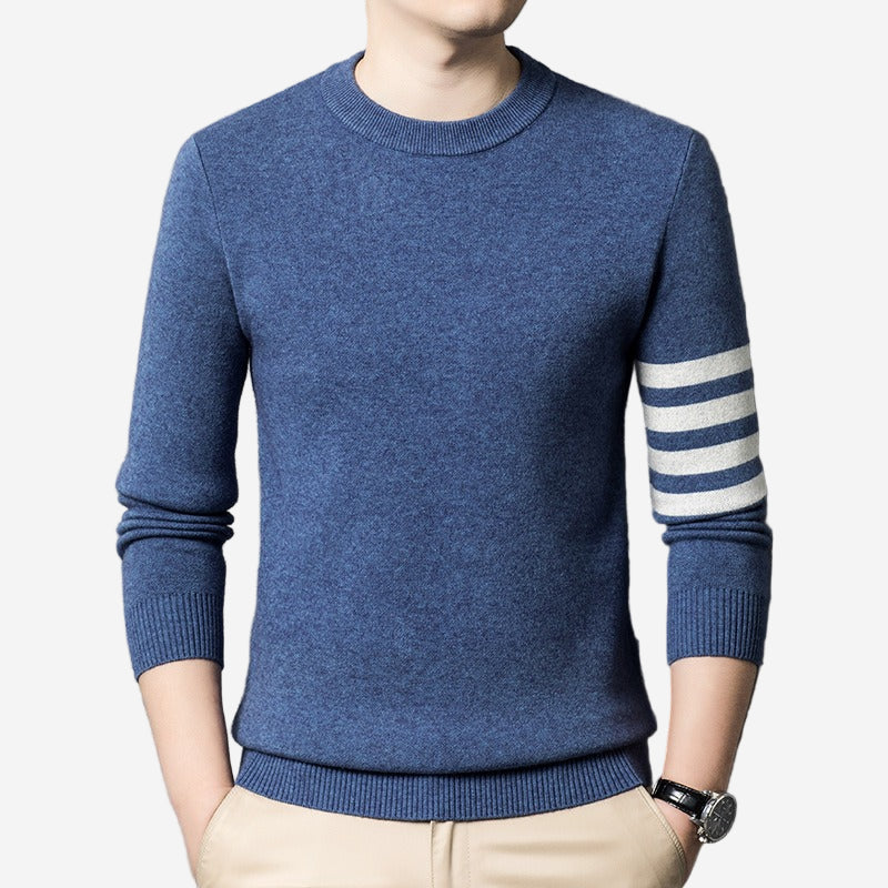 Luminovi | Gauge Crew Neck Sweater-Sweater