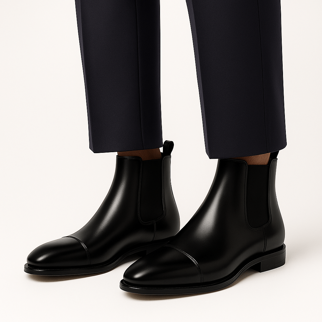 Luminovi | Genuine Leather Chelsea Boots