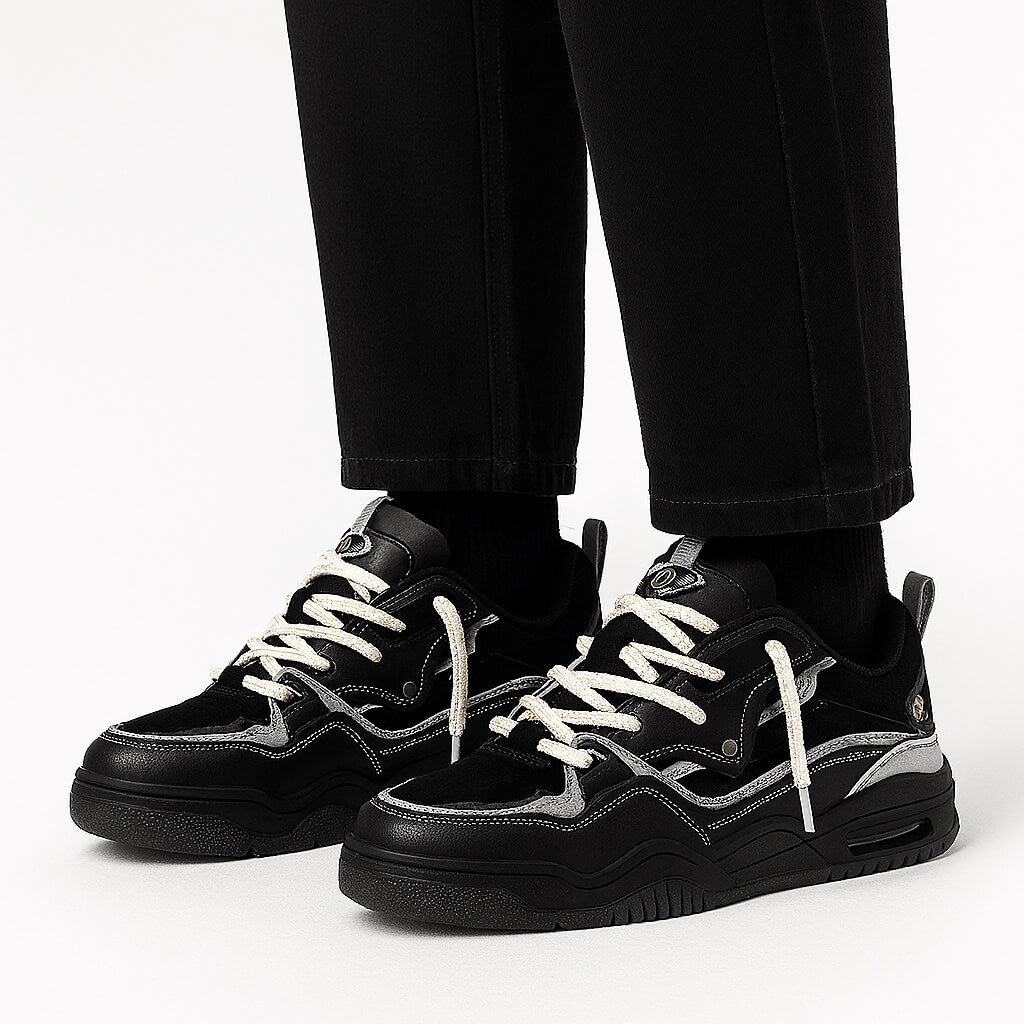 Luminovi | Geometric Panel Sport Sneakers