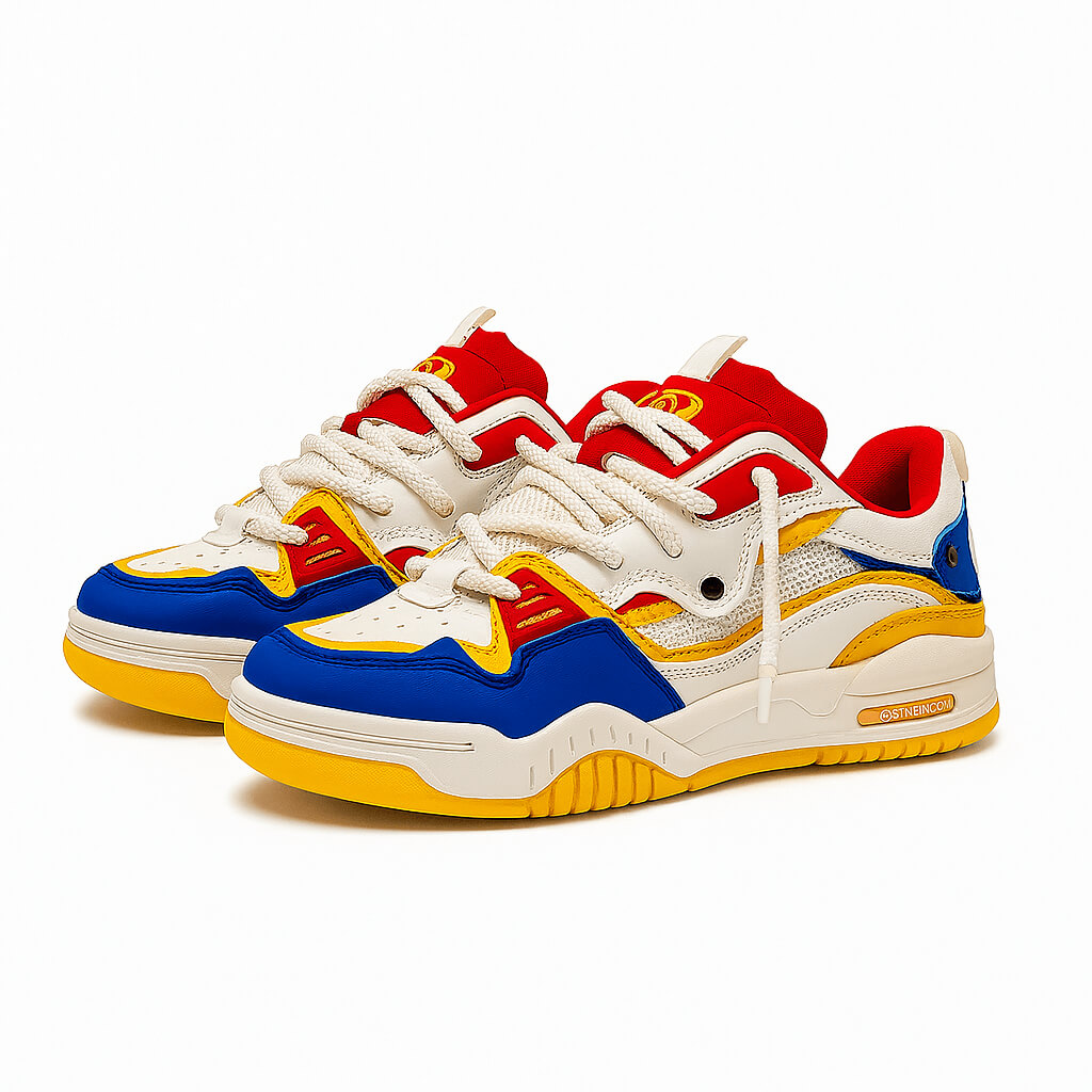 Luminovi | Geometric Panel Sport Sneakers