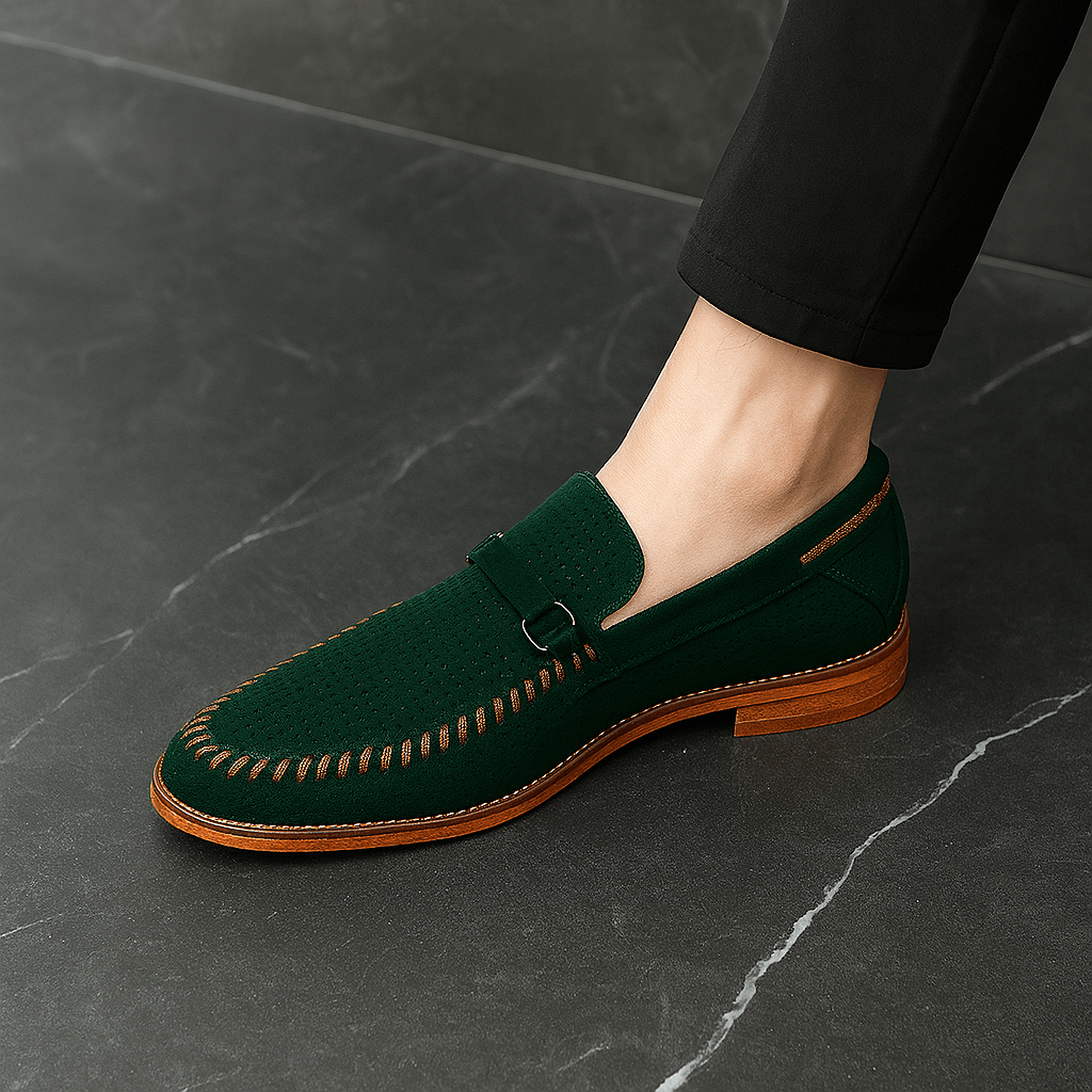 Luminovi | Hollow Suede Moccasins
