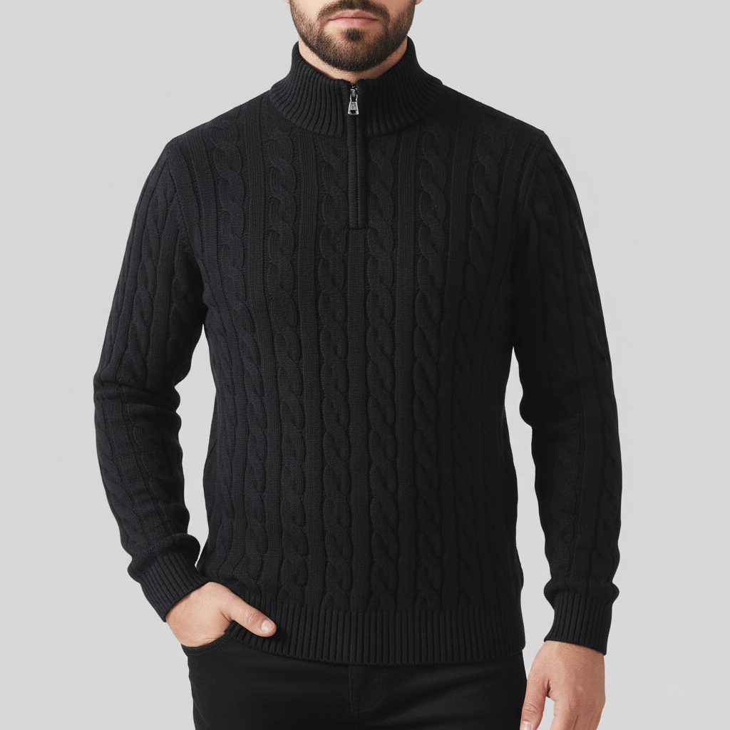 Luminovi | Knit Pullover Sweater-Sweater