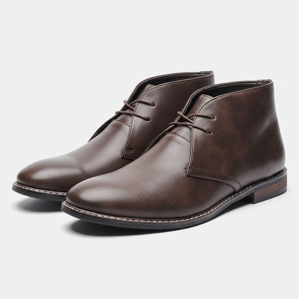 Luminovi | Leather Chukka Boots-Men's Leather Boots