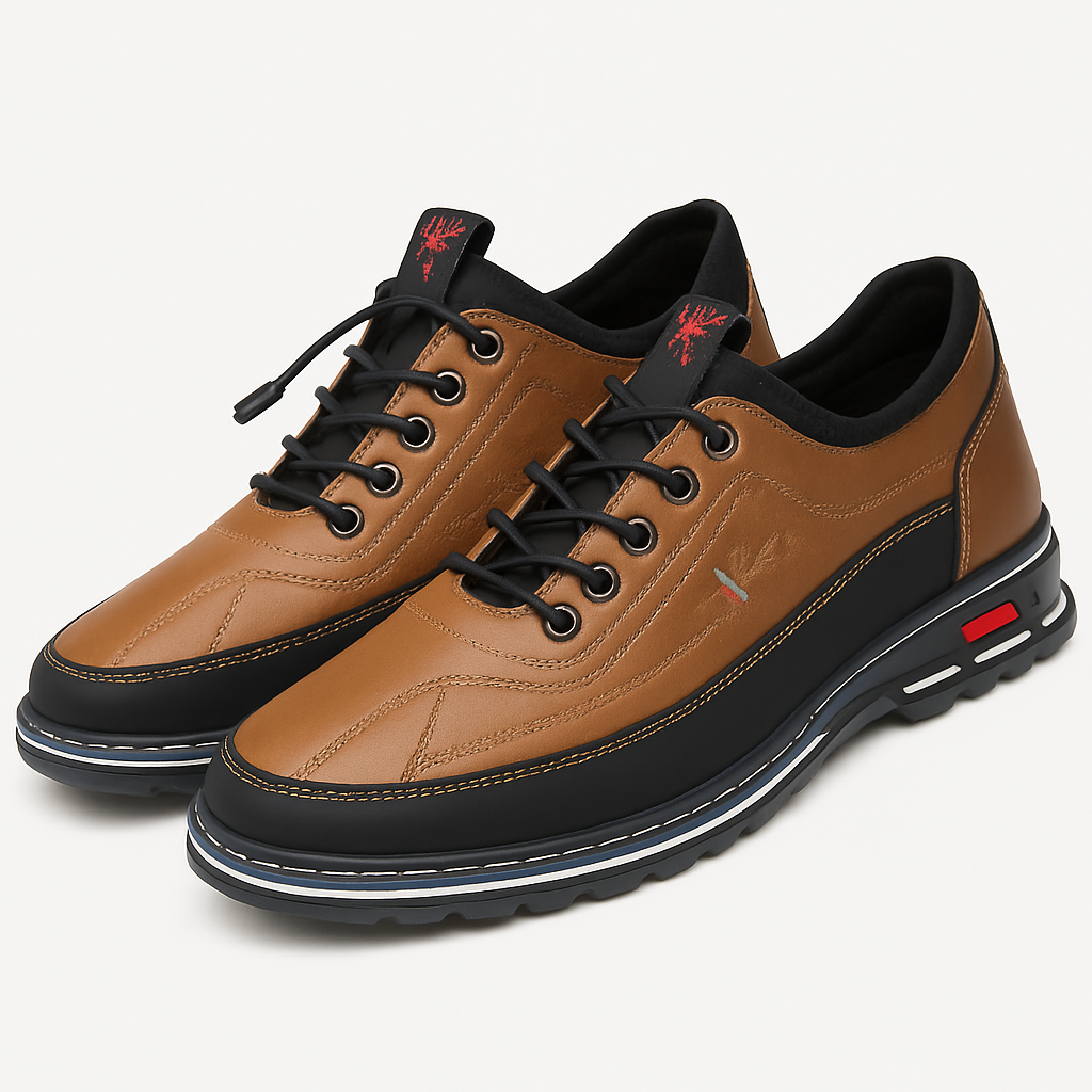 Luminovi | Leather Low-Top Sneakers-