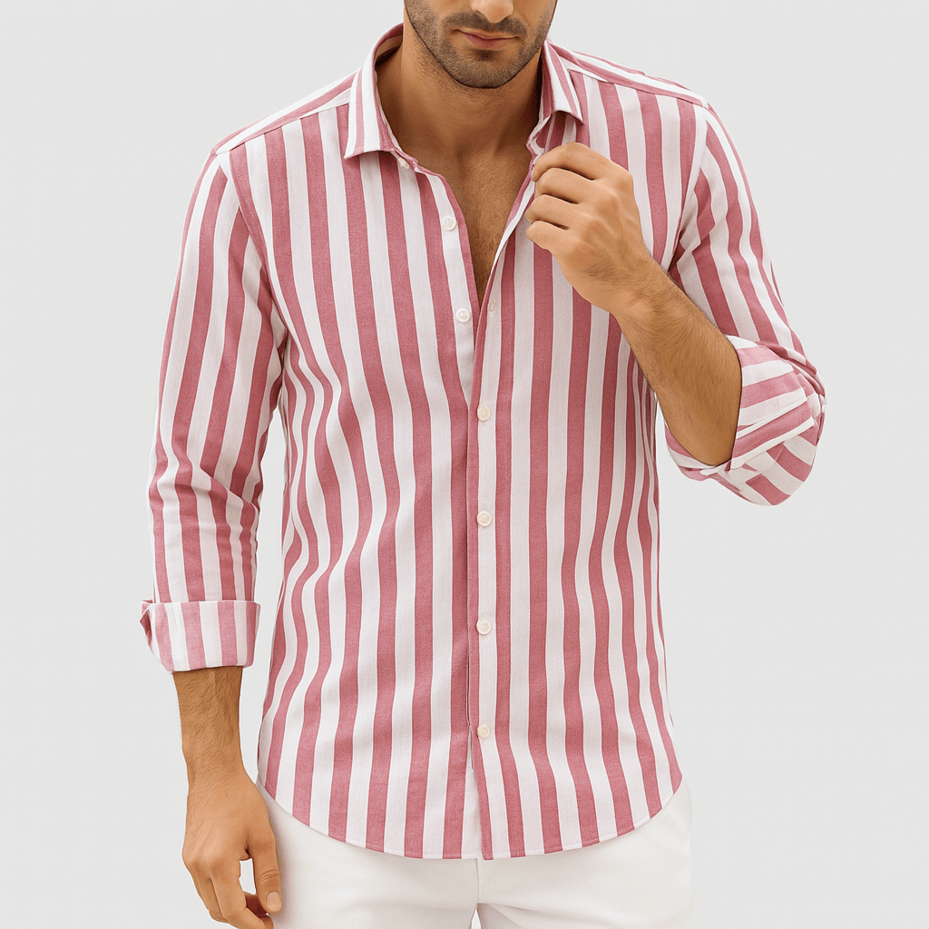 Luminovi | Linen Stripe Summer Shirt