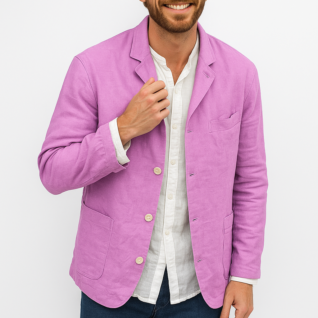 Luminovi | Linen Tailored Blazer-Jacket