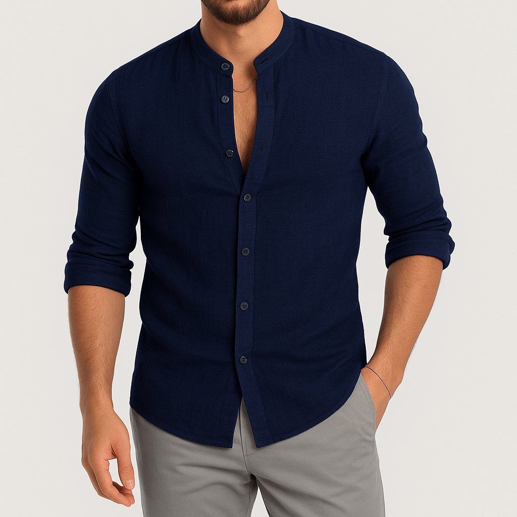 Luminovi | Long Sleeve Linen Shirt