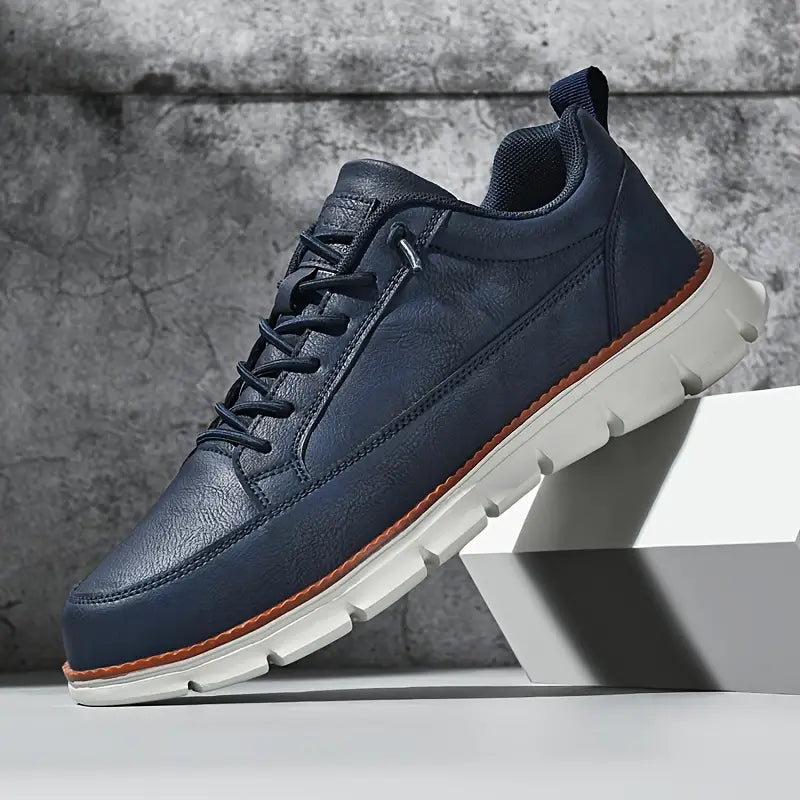 Luminovi | Low-Top Leather Sneakers-