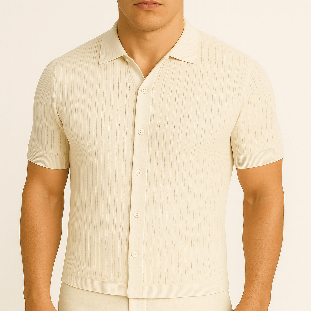 Luminovi | Mesh Knit Shirt