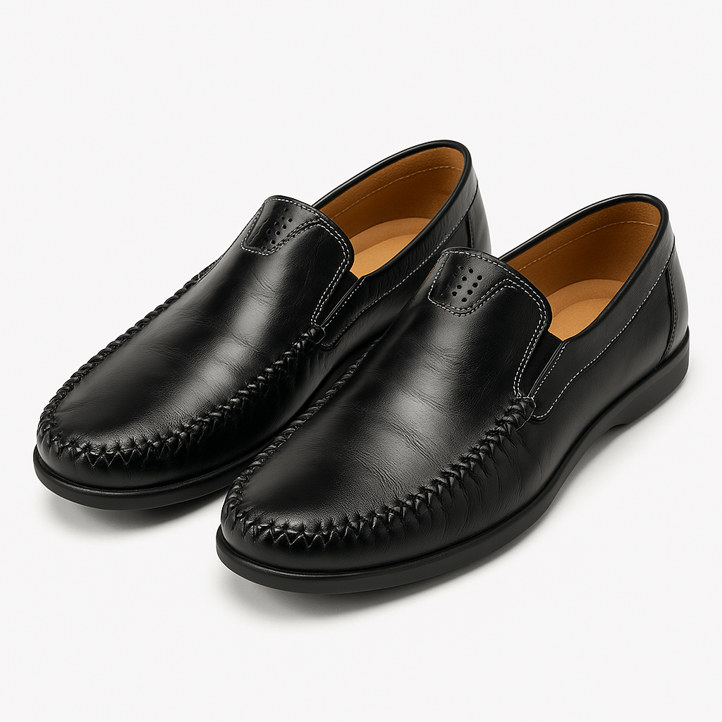 Luminovi | Polished Leather Formal Loafers