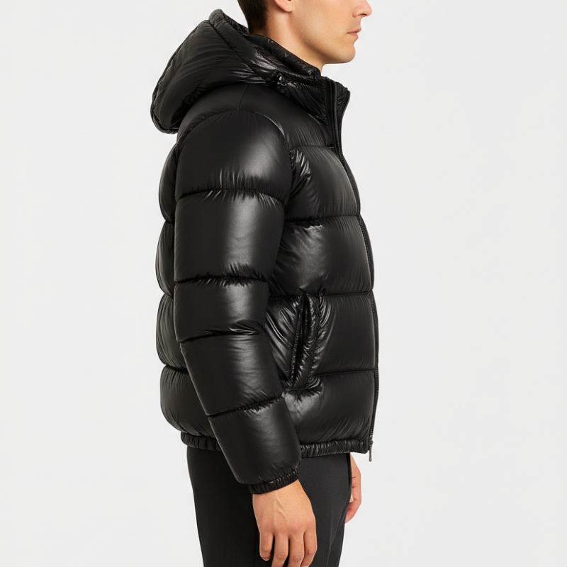 Luminovi | Quilted Hooded Puffer Jacket