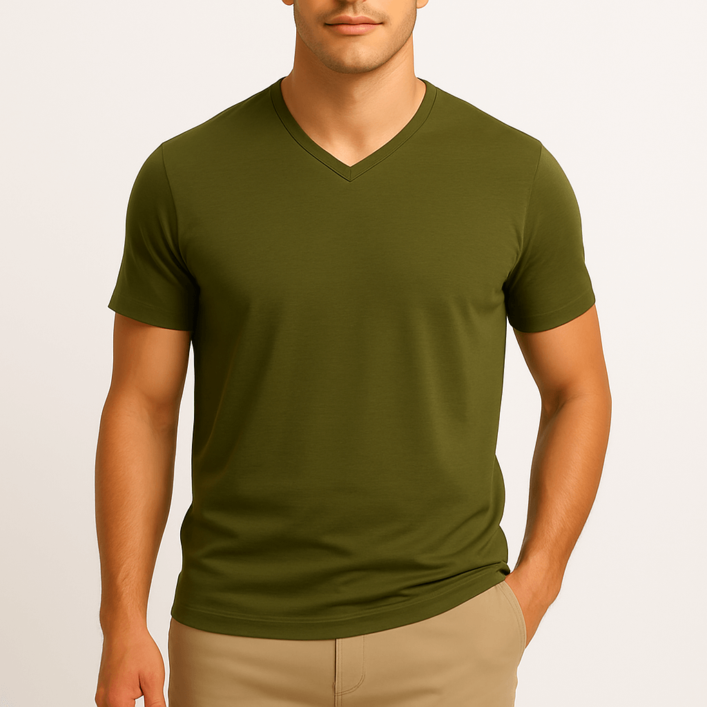 Luminovi | Slim Fit V-Neck Shirt