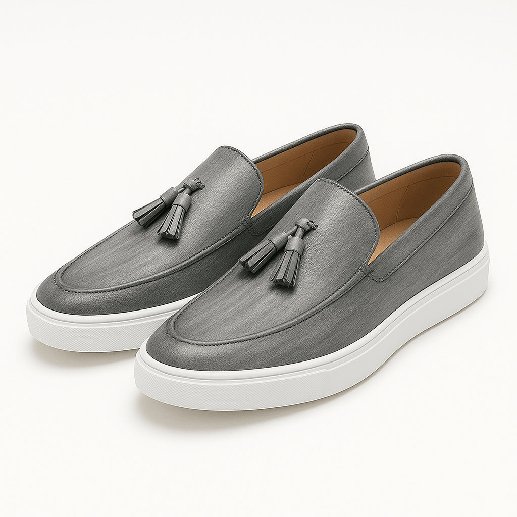 Luminovi | Soft Leather Tassel Loafers